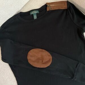 RL Black Long Sleeve with Brown Accents